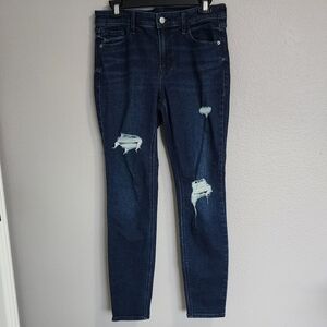 OLD NAVY MID-RISE ROCKSTAR SUPER SKINNY  JEANS/ SIZE 8